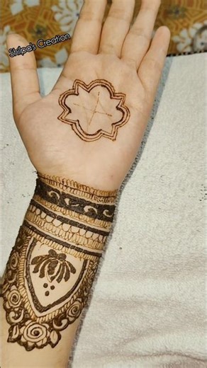 Party Mehndi design tutorial #handwork #art #mehndi #mehndidesign #mehndiborder #partymehndidesign