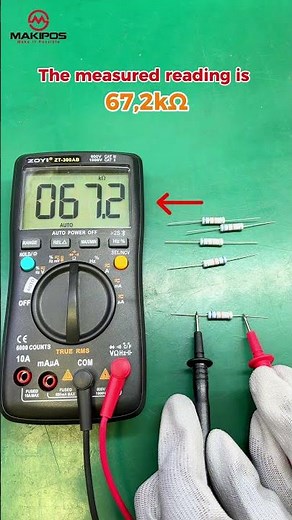 How to Measure Resistors with a Multimeter #makipos #pcba #multimeter #Resistor