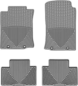 WeatherTech All-Weather Floor Mats for Toyota Tacoma 1st & 2nd Row (WTCG266136), Grey