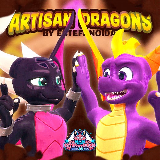 Artisan Dragons VRChat Avatar PC & Mobile (Face tracking)