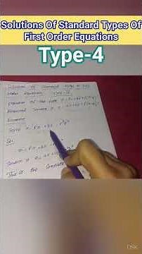 Clairaut's Form//Solution Of Standard Type Of First Order Differential Equation #education #tricks