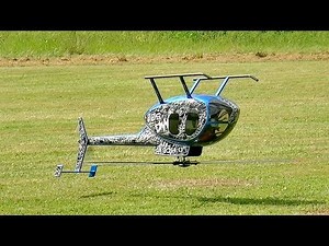 EXTREME RC FUNSCALE WITH HUGHES 500E MODEL HELICOPTER SHOW FLIGHT