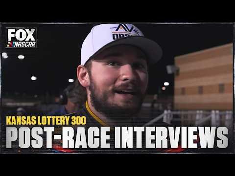 Taylor Gray, Justin Allgaier & More after the Kansas Lottery 300 🏁 NASCAR ON FOX