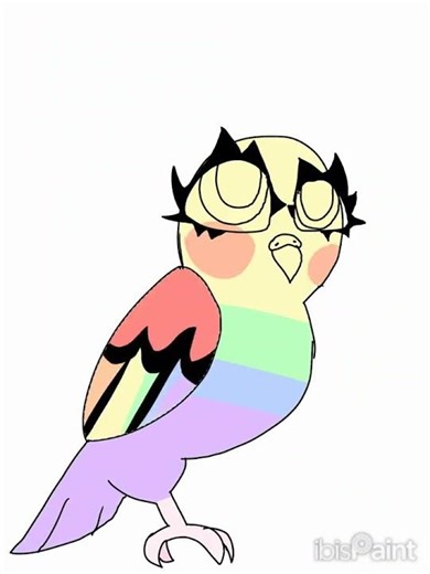 Making Cartoon Network and Anime inspired characters part 4: pastel rainbow baby parrot