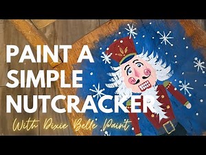 How to hand paint a nutcracker on to Christmas decor! Paint a simple craft for Christmas!