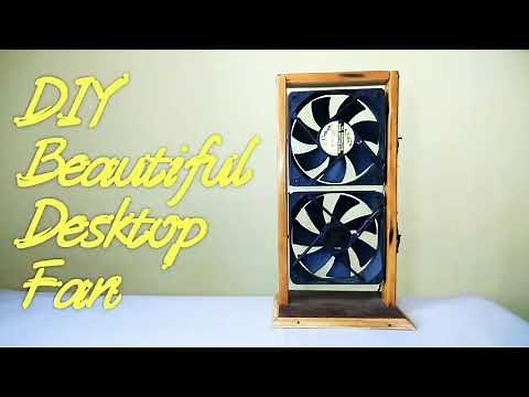 [DIY] Turn Old CPU fan into Designer Desk Fan, CPU Fan Hacks, DIY Table Fan (Simple, Easy)