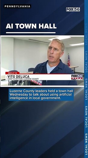 Luzerne County holds town hall to explore AI implementation in local government services