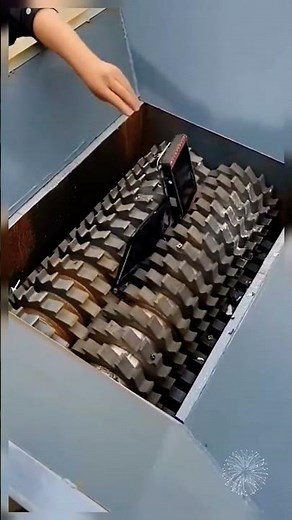 Industrial Shredding Machine Destroying Laptops and E-Waste ⚙️