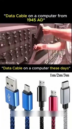 Old Computer Cable vs Modern Cable 🤯| pc meme | #shorts