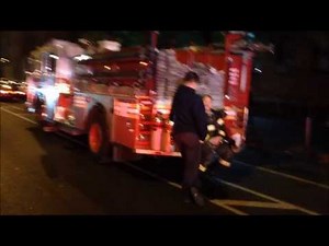 FDNY 4 ALARM FIRE, FDNY ENGINE 45, 46, 42, 38, 75, 97, 48, TOWER LADDER 138, 33, LADDER 32, 27, 59.