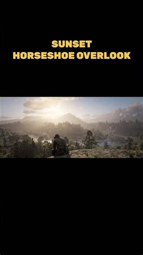 SUNSET HORSESHOE OVERLOOK #rdr2 #timelapse #cinematic
