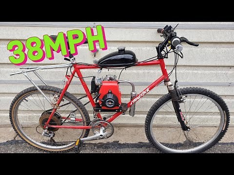 $190 Amazon 4-Stroke Bicycle Engine Kit Install/First Ride NNKH