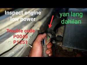 TOYOTA HILUX 1KD inspect engine low power (intermittent)