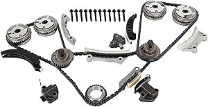 SCITOO Timing Chain Kit suitable for Buick Allure for Chevrolet Captiva Sport Colorado for GMC Canyon Terrain for Pontiac G6 G8 for Saab 9-4X 9-5 for Saturn Outlook Vue 2006-2017 9-0753S