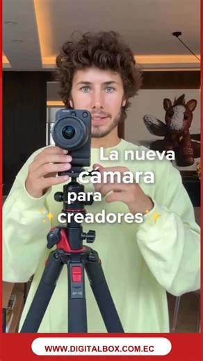 DigitalBox on Instagram: "📸 Canon EOS R50 V – creada para video y contenido Graba en 4K, enfoca sola y se ve increíble desde el primer clip 🎥✨ Ideal para creadores, emprendedores y marcas que quieren verse PRO sin complicarse. ✔️ Sensor APS-C 24.2 MP ✔️ Video 4K de alta calidad ✔️ Autofoco Dual Pixel (rápido y preciso) ✔️ Pantalla abatible para vlog ✔️ Compacta y liviana 📩 Escríbenos por DM y llévatela hoy #CanonR50V #CanonEcuador #CámarasCanon #CreadoresDeContenido #Video4K. 🎥 Contenido ori