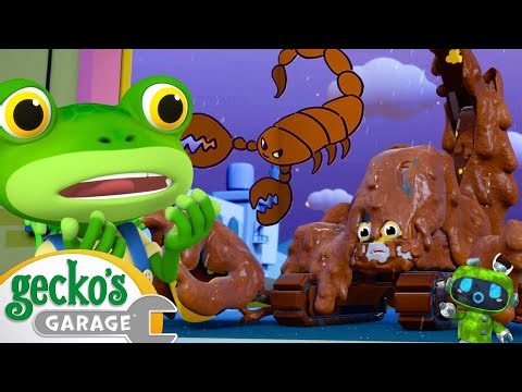 The Muddy Scary Scorpion 😱 Gecko's Garage | Trucks For Children | Cartoons For Kids