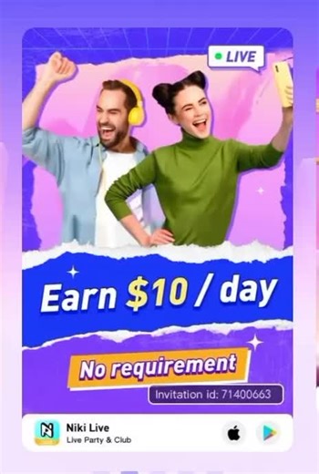 ##fyp #nikilive #sidehustle Go and download Niki Live APP, it's a live streaming dating platform to party and play games together. The percentage of open broadcast commission is up to 70%! Come and join with me! Click the link below to download https://u.nk1.me/12rfl7s