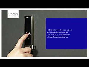 How to add Manager Keys to a Digilock VERSA RFID lock