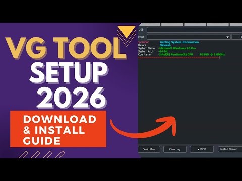 VG TOOL Setup Error? | Correct Way to Install VG TOOL 2026|SMARTPHONE SOLUTIONS
