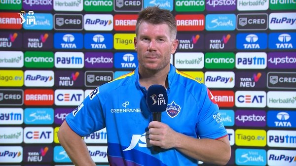 M67: DC vs CSK – David Warner Interview | IPLT20