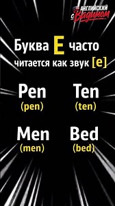⭐The English letter E: when is it pronounced as "Eh"? #EnglishLanguage