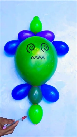 🐱 sigma boy Colorful water balloon emoji exploding #shorts #trending #funny #balloons