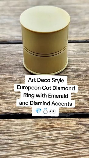 5.1K views · 103 reactions | This vintage Art Deco inspired ring features a European cut diamond center (0.66ct apx, K-L, VS2) set in platinum with 2 marquise cut emerald and 4 marquise cut diamond accents - sku: 101-02363 #engagementring #vintageengagementring #uniqueengagementring | Levy's Fine Jewelry | Facebook