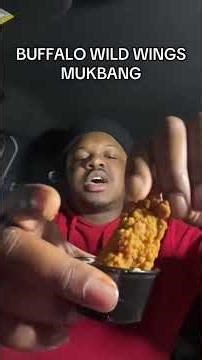 BUFFALO WILD WINGS MUKBANG #mukbang #fr3n2y #shorts #buffalowildwings