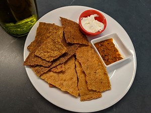 Olive Oil Sourdough Discard Crackers