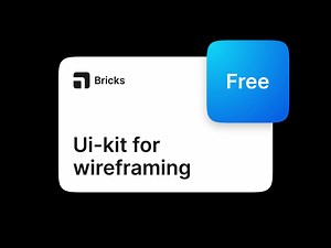 Bricks (β) — Free Ui-kit for wireframing