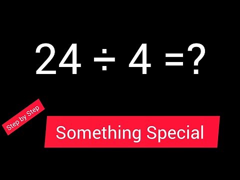 24 Divided by 4|| 24 ÷ 4|How do you divide 24 by 4 step by step?|Long Division| 24/4