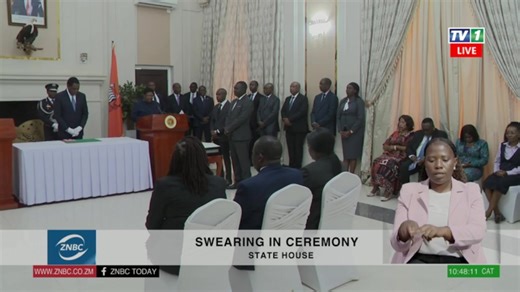 Swearing-in ceremony at the State House | ZNBC Today