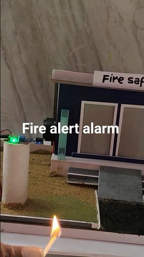 fire safety alert alarm model/science working model/fire alarm model