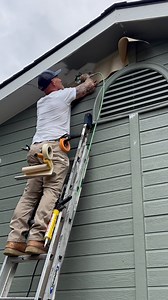 One strip at a time with Emerald Rain Refresh. Using FrogTape High Adhesion tape and FrogTape Orange Pro Grade tape to stick. This was a challenge. #paintersoftiktok #howto #diy #homeimprovement #remodel | The Idaho Painter