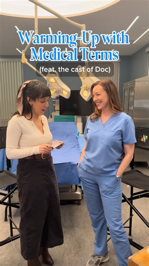 Melanie Herrera on Instagram: "Truly not 100% sure we said choledocholithiasis right but something about it really hit... 😂 Don’t miss Doc Tuesdays on Fox! Next day on Hulu 🩺 #ad #DocOnFOX @foxtv @dramaclubfox @hulu"