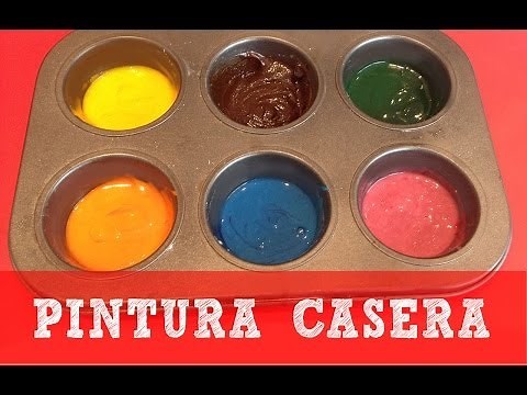 Cómo hacer pintura casera para niños | Manualidades Fáciles