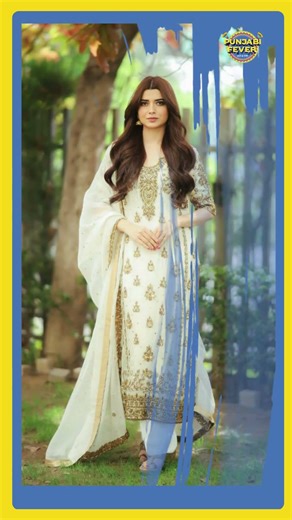 Nimrat Khaira in All-White & Gold! | The Definition of Punjabi Elegance #nimratkhaira #shorts