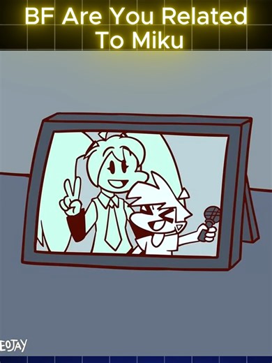 BF Are You Related To Miku #fnf #fnfmod #fridaynightfunkin #shorts #animation