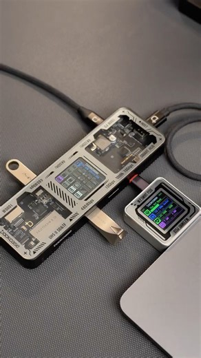 MacBook Users NEED This 10-in-1 Smart Hub! 🔌💥#dockcase #macbook #smarthub #tech #desksetup