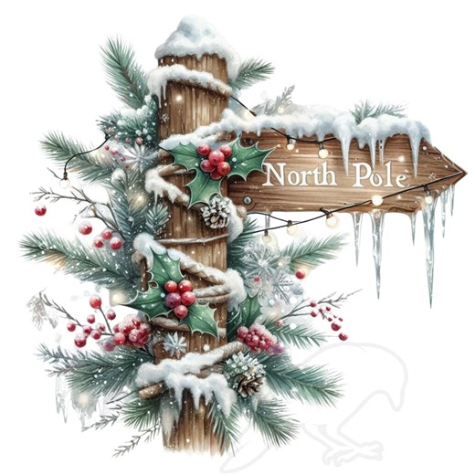 Christmas Clipart Bundle - North Pole 18 PNG Transparent Images for Holiday Designs and Projects - Etsy Ireland