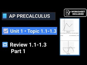 AP Precalculus Unit 1 Topic 1.1-1.3 Review - Part 1 - Change in tandem, AROC, and ROC