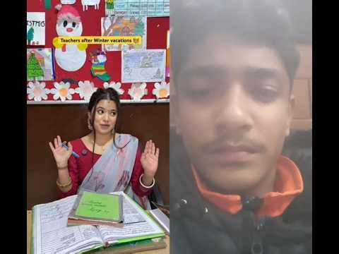 teacher after winter vacation #teacher #ytshorts#trendingonshorts ‪@teratrigun‬ ‪@YouTube‬