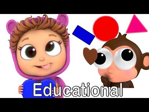 Shapes and Colors | Learn Shapes | Learn Colors | Nursery Rhymes | Kids' Songs