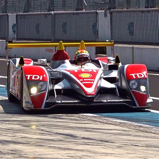 Check out this exclusive onboard footage in the legendary 2008 Audi R10 V12 TDI Le Mans racecar, powered by Audi TDI's 5.5-liter V12 twin-turbo diesel engine!😍 | NM2255