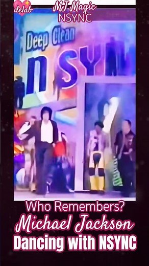 MICHAEL JACKSON DROPS SOME ICONIC DANCE MOVES WITH BOY BAND NSYNC.