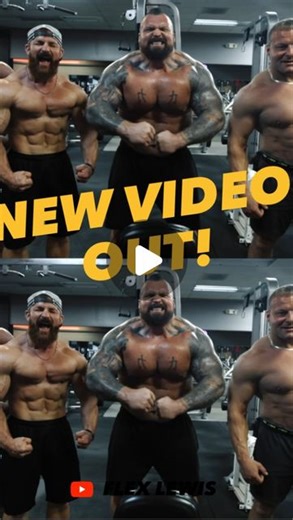 Flex Lewis™ on Instagram: "Strongmen do Bodybuilding Chest Day with @eddiehallwsm @wsmdarrensadler @davewarner.coaching Flex Lewis New Vlog Page - Link in Bio"
