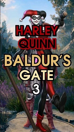 how to build HARLEY QUINN in Baldur's Gate 3 in 1min - Warlock/Fighter build #shorts #baldursgate3