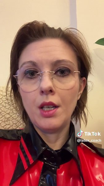 Stylish PVC Outfit Showcase with Glossy Textures