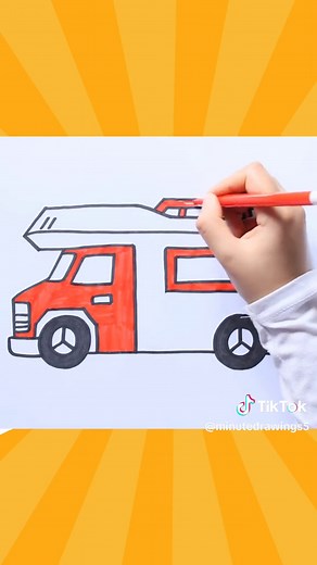 how to draw a camper van #campervan #camper