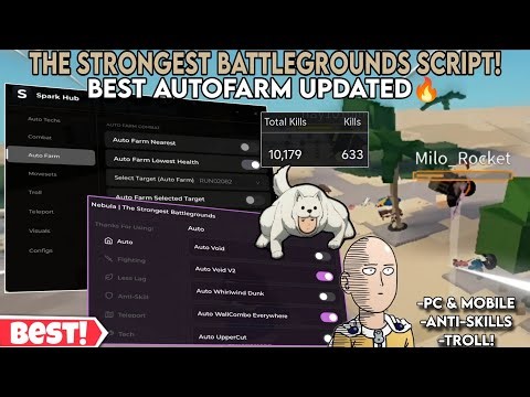 [TECH PRODIGY]The Strongest Battlegrounds Script🔥 BEST Autofarm Kills,Techs Combos🤩,Fling Troll,M1✨